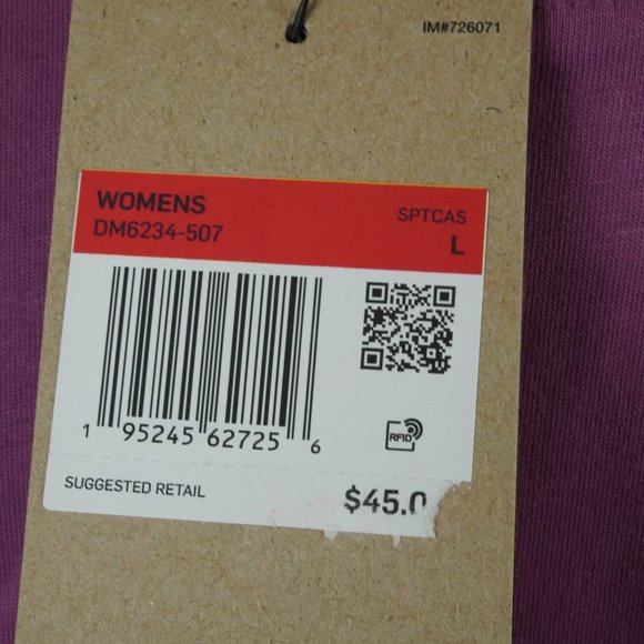 Nike NWT Purple‎ Dri Fit Loose Fit Sleeveless Top Size Large - Picture 7 of 7